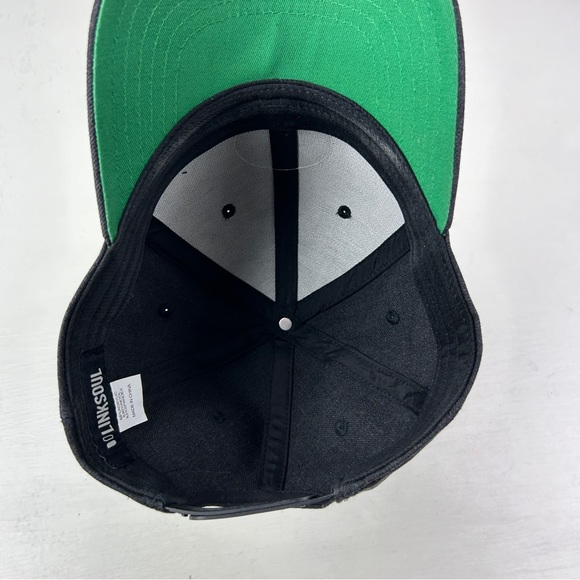 Linksoul Make Par Not War Hat Adjustable SnapBack Gray Wool Cap - Picture 5 of 6